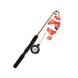 Maxbell Retractable Cat Wand Catcher Exerciser Functional Comfortable to Hold Sturdy Clownfish