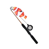 Maxbell Retractable Cat Wand Catcher Exerciser Functional Comfortable to Hold Sturdy Clownfish