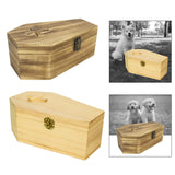 Maxbell Wood Pet Cremation Urn Ash Urns for Dogs Memorial Keepsake Box Commemorate Dark