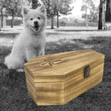 Maxbell Wood Pet Cremation Urn Ash Urns for Dogs Memorial Keepsake Box Commemorate Dark