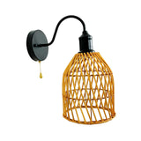 Maxbell Wall Sconce Rattan Fixture Ornament for Hotel Corridor Not Included Bulb