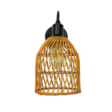 Maxbell Wall Sconce Rattan Fixture Ornament for Hotel Corridor Not Included Bulb