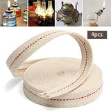 Maxbell 4x Oil Lamp Wick Flat Wicks Lantern Wick for Candle DIY Accessory