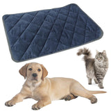Maxbell Soft Self Heating Pets Pad Cats Dogs Indoor Puppy Self Warming Mat Kitty Deep Blue