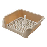 Maxbell Pet Cat Training Toilet Tray Detachable Lattice Dogs Toilet for Indoor Coffee Small