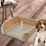 Maxbell Pet Cat Training Toilet Tray Detachable Lattice Dogs Toilet for Indoor Coffee Small
