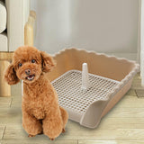 Maxbell Pet Cat Training Toilet Tray Detachable Lattice Dogs Toilet for Indoor Coffee Medium