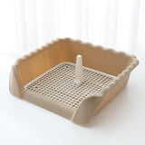 Maxbell Pet Cat Training Toilet Tray Detachable Lattice Dogs Toilet for Indoor Coffee Medium
