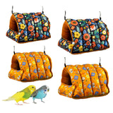 Maxbell Bird Nest Comfortable Bed Cave Bird Hideaway for Budgie Cockatoo Finches Navy Blue  Large