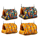 Maxbell Bird Nest Comfortable Bed Cave Bird Hideaway for Budgie Cockatoo Finches Navy Blue  Large