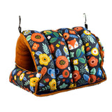 Maxbell Bird Nest Comfortable Bed Cave Bird Hideaway for Budgie Cockatoo Finches Navy Blue  Large