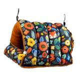 Maxbell Bird Nest Comfortable Bed Cave Bird Hideaway for Budgie Cockatoo Finches Navy Blue  Large