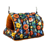 Maxbell Bird Nest Comfortable Bed Cave Bird Hideaway for Budgie Cockatoo Finches Navy Blue  Large