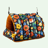 Maxbell Bird Nest Comfortable Bed Cave Bird Hideaway for Budgie Cockatoo Finches Navy Blue  Large