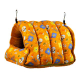 Maxbell Bird Nest Comfortable Bed Cave Bird Hideaway for Budgie Cockatoo Finches Orange Large