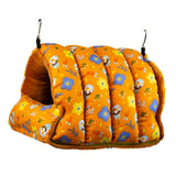 Maxbell Bird Nest Comfortable Bed Cave Bird Hideaway for Budgie Cockatoo Finches Orange Large