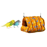 Maxbell Bird Nest Comfortable Bed Cave Bird Hideaway for Budgie Cockatoo Finches Orange Large
