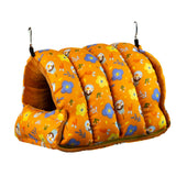 Maxbell Bird Nest Comfortable Bed Cave Bird Hideaway for Budgie Cockatoo Finches Orange Medium