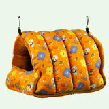 Maxbell Bird Nest Comfortable Bed Cave Bird Hideaway for Budgie Cockatoo Finches Orange Medium