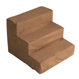 Maxbell Soft Dog Stairs Ladder Indoor Puppy Small Cat High Bed Velvet Brown