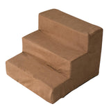Maxbell Soft Dog Stairs Ladder Indoor Puppy Small Cat High Bed Velvet Brown