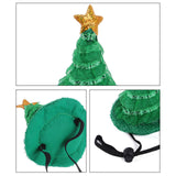 Maxbell Maxbell Set of Pet Dogs Bandana with Hat Christmas Bibs Pet Christmas Costumes Set A