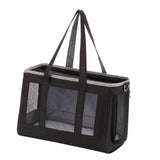 Maxbell Pet Carrier Bag Soft Sided Breathable Puppy Carrier Cat Carrier Vacation Black L