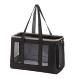 Maxbell Pet Carrier Bag Soft Sided Breathable Puppy Carrier Cat Carrier Vacation Black L