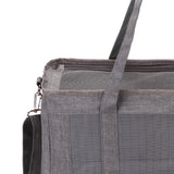 Maxbell Pet Carrier Bag Soft Sided Breathable Puppy Carrier Cat Carrier Vacation Gray L