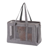 Maxbell Pet Carrier Bag Soft Sided Breathable Puppy Carrier Cat Carrier Vacation Gray L