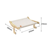 Maxbell Cat Window Perch Bed Chair Hanging Blanket Wood Frame for Playing Sleeping
