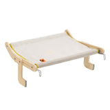 Maxbell Cat Window Perch Bed Chair Hanging Blanket Wood Frame for Playing Sleeping