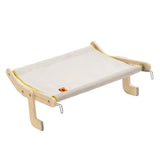Maxbell Cat Window Perch Bed Chair Hanging Blanket Wood Frame for Playing Sleeping