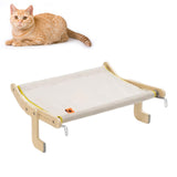 Maxbell Cat Window Perch Bed Chair Hanging Blanket Wood Frame for Playing Sleeping