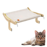 Maxbell Cat Window Perch Bed Chair Hanging Blanket Wood Frame for Playing Sleeping