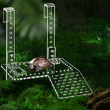 Maxbell Clear Turtle Basking Platform Resting Terrace Durable Climbing Shelf Sturdy Size S