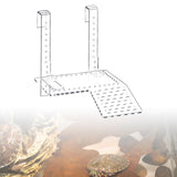 Maxbell Clear Turtle Basking Platform Resting Terrace Durable Climbing Shelf Sturdy Size S