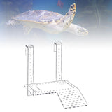 Maxbell Clear Turtle Basking Platform Resting Terrace Durable Climbing Shelf Sturdy Size S
