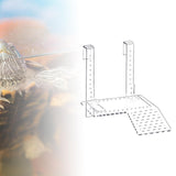 Maxbell Clear Turtle Basking Platform Resting Terrace Durable Climbing Shelf Sturdy Size S