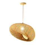 Maxbell Handmade Weaving Bamboo Lamp Shade Hanging Pendant Lamp Cover for Home Decor 50cmx40cm