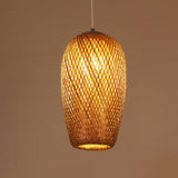 Maxbell Bamboo Pendant Light Lighting Fixtures Lampshade for Kitchen Bedroom