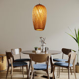 Maxbell Bamboo Pendant Light Lighting Fixtures Lampshade for Kitchen Bedroom