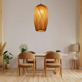 Maxbell Bamboo Pendant Light Lighting Fixtures Lampshade for Kitchen Bedroom