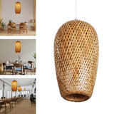 Maxbell Bamboo Pendant Light Lighting Fixtures Lampshade for Kitchen Bedroom