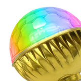 Maxbell Rotating Night Light E27 Bulb Disco Ball Light for Home Birthday Events Gold