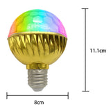 Maxbell Rotating Night Light E27 Bulb Disco Ball Light for Home Birthday Events Gold