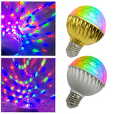 Maxbell Rotating Night Light E27 Bulb Disco Ball Light for Home Birthday Events Gold