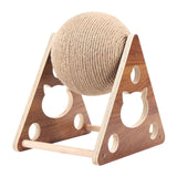 Maxbell Sisal Cat Scratching Rotatable Ball for Pet Kitten Pet Toy Interactive Triangular