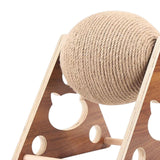 Maxbell Sisal Cat Scratching Rotatable Ball for Pet Kitten Pet Toy Interactive Triangular