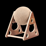 Maxbell Sisal Cat Scratching Rotatable Ball for Pet Kitten Pet Toy Interactive Triangular